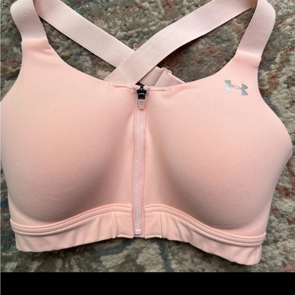Under Armour Eclipse High Zip Sports Bra 32D Pink - Picture 6 of 6